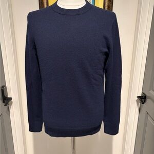 Banana Republic Men's Navy Blue Cashmere Crewneck Sweater